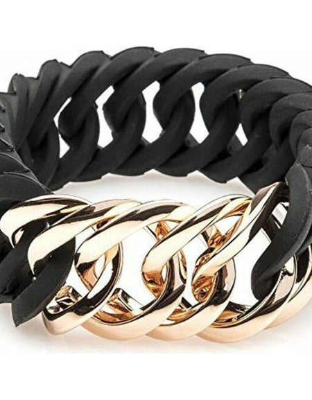 Bracelet TheRubz 100175 Black Pink Silicone Stainless steel Steel/Silicone-0