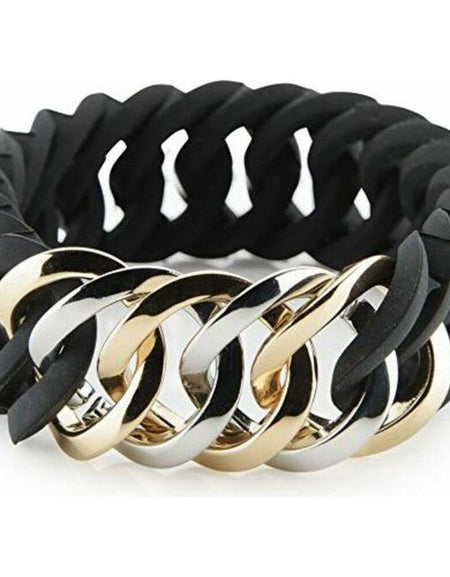 Bracelet TheRubz 100177 Black Grey Silicone Stainless steel Steel/Silicone-0