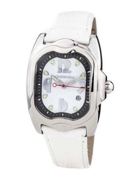 Elegant Timekeeper FT-001 Fashionably Timeless Ladies' Watch Leather Strap Replacement - White, Women's