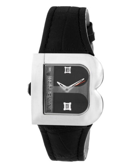 Laura Biagiotti LB0001L-01 Women's Black Leather Watch Strap Replacement