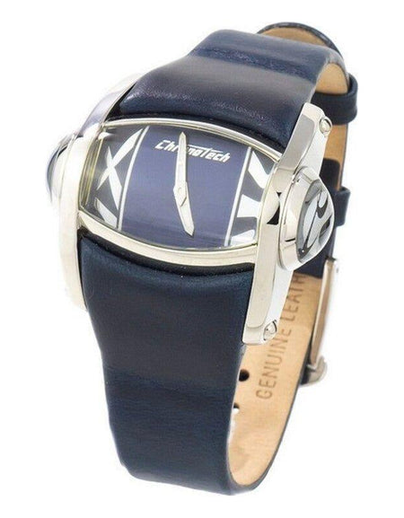 Chronotech CT7681L-03 Women's Blue Leather Watch Strap Replacement (43mm)
