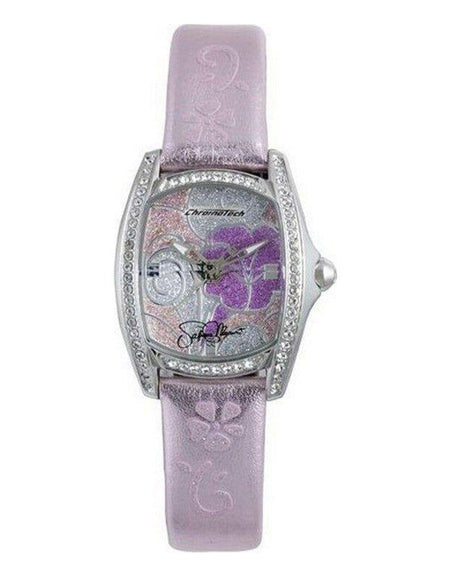 Elegant Essence: Women's Fashionably Pink Leather Watch - Model EEP30 - Rose Pink