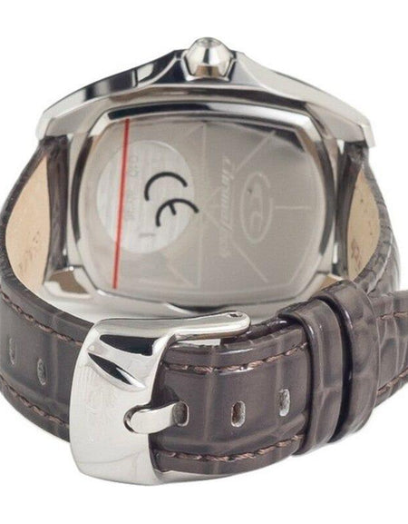 Chronotech Women's Black Leather Watch Strap Replacement - Elegant and Timeless