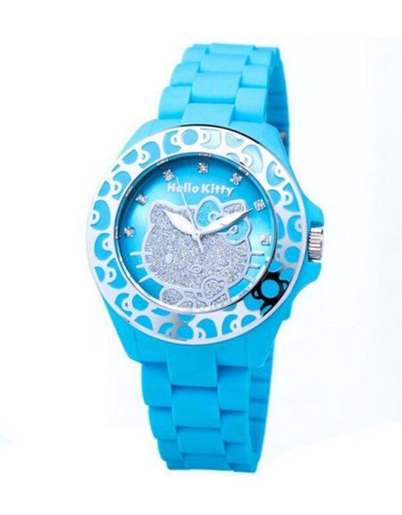 Hello Kitty Ladies' Blue Rubber Strap Quartz Watch HK7143B-01, Ø 45mm
