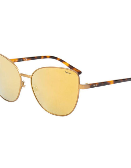 PH3121-93247P61 Women's Aviator Sunglasses - Elegant Brown Metal Frame - UV400 Protection