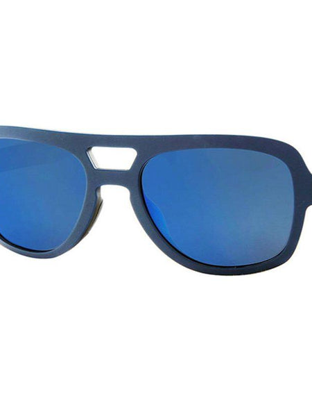 Adidas Originals Men's Aviator Sunglasses AOR011-021-009 - Blue Lenses, Dark Blue Frames