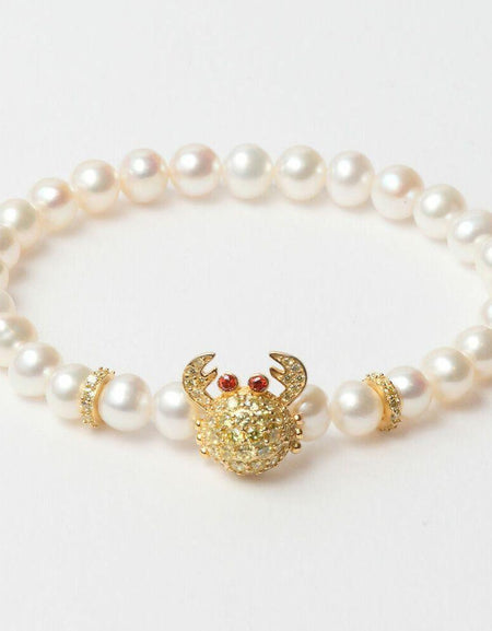 Ladies'Bracelet Lancaster JLA-BR-CRAB-6-WH Golden White Sterling silver 16 mm-0