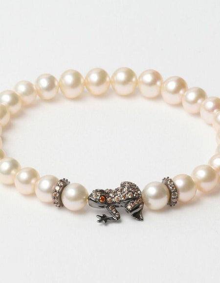 Ladies'Bracelet Lancaster JLA-BR-FROG-4-WH Brown White Sterling silver 16 mm-0