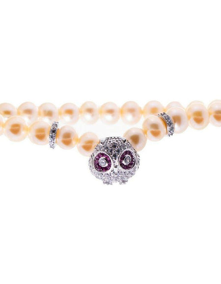 Ladies'Bracelet Lancaster JLA-BR-OWL-1-PE Silver Orange Zircons Sterling silver 16 mm-0