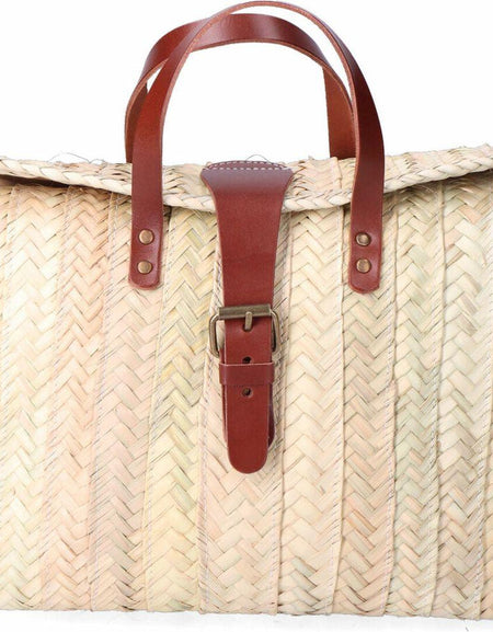 Briefcase EDM Milan Palm leaf Buckle Leather 32 x 26 cm-1