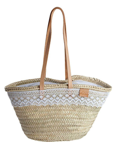 Women's Handbag EDM Nova Palm leaf Lace 48,5 x 29,5 cm-0