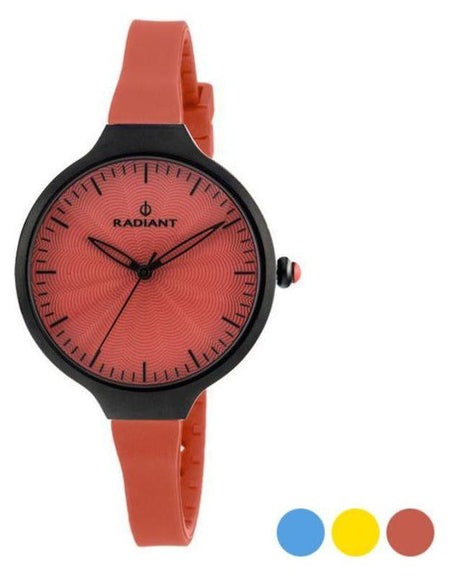 Introducing the Elegant Black Rubber Watch Strap for Ladies' Quartz Watch, 36mm