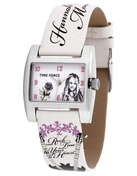 Time Force HM1006 Infant's White Leather Quartz Watch – Elegant Timepiece for Sophisticated Little Ones