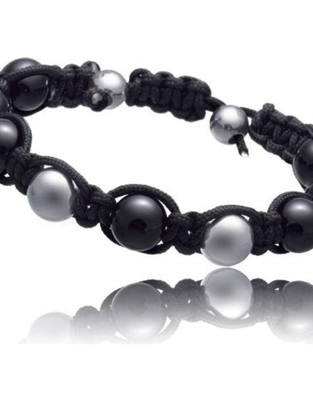 Ladies'Bracelet Time Force TJ1034B01N Black Silver Textile (27 cm)-0