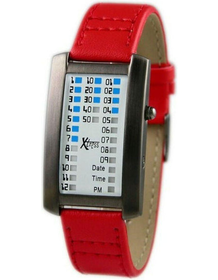 XTRESS XDA1030R Unisex Quartz Watch - Red Grey 27mm