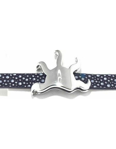 Ladies'Bracelet Chronotech 1820060107 Black Leather (19 cm)-0