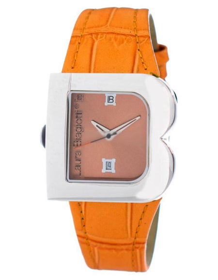 Laura Biagiotti LB0001L-06 Women's Vibrant Orange Leather Watch Strap Replacement
