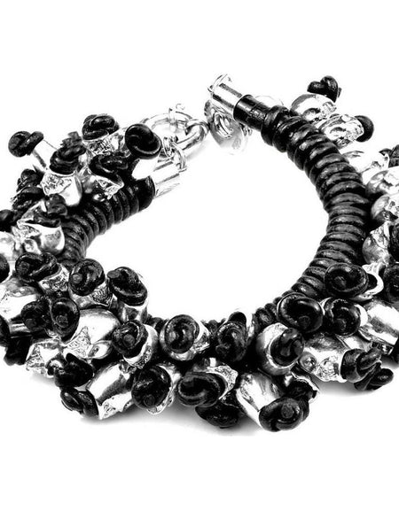 Ladies'Bracelet Folli Follie BA1L018WK Black Sterling silver-0