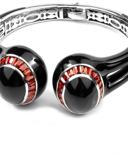 Ladies'Bracelet Folli Follie 3B9S060KR Black Sterling silver (7 cm)-0