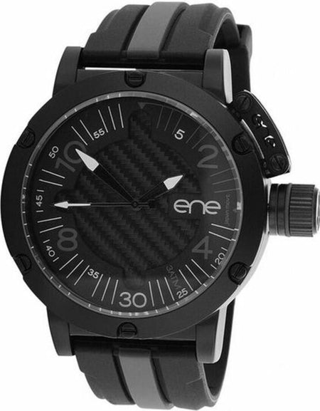 Ene Titan 51 - Stainless Steel Men's Watch with Natural Rubber Bracelet, Model 650000111, Black
Introducing the Ene Titan 51 Stainless Steel Men's Watch - Model 650000111 in Black