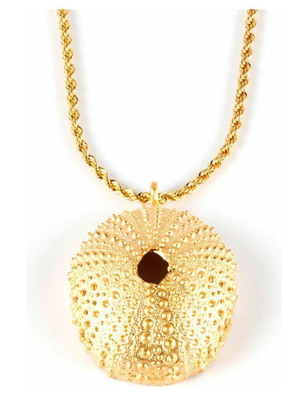 Ladies' Necklace Shabama Trenc Top Brass Bathed in golden flash 45 cm-0