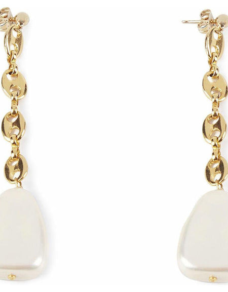 Ladies' Earrings Shabama Barton Brass gold-plated Beads 7,5 cm-0