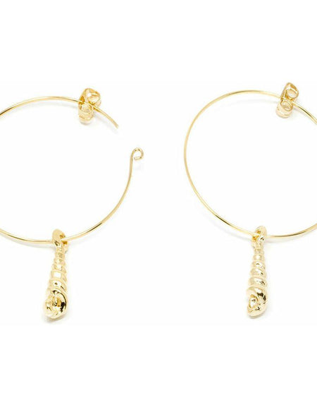 Ladies' Earrings Shabama Agulla Brass gold-plated 3,5 cm-0