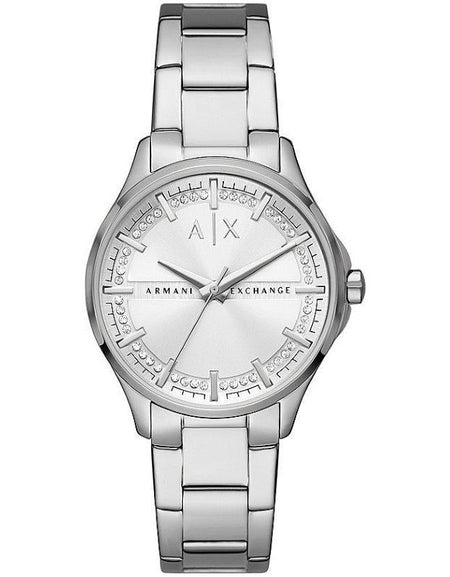 Sophisticated Timepiece: Men's Stainless Steel Watch Mod. AX5256 in Silver