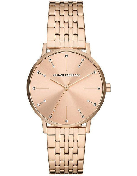 Sophisticated Timepiece: Men's Stainless Steel Watch Mod. AX5581 in Silver