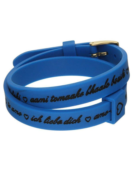 Il MEZZOMETRO Mod. I LOVE YOU GOLD - Bracciale in silicone/silicone bracelet-0