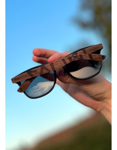 Eyewood | Engraved wooden sunglasses - Viking Runes - Soumi