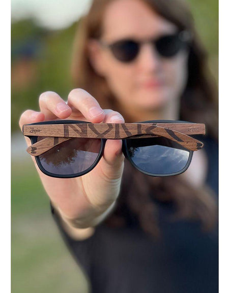 Eyewood | Engraved wooden sunglasses - Viking Runes - Norway