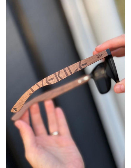 Eyewood | Engraved wooden sunglasses - Viking Runes - Sweden