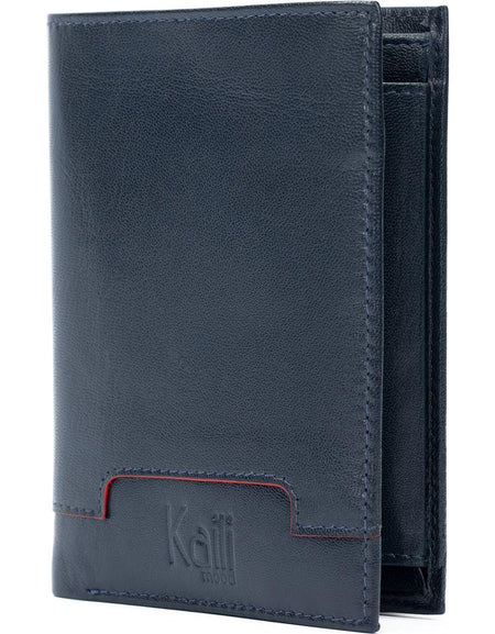 K11027DB | Portafogli Tasconcino Uomo in Vera Pelle Col. Blu-1
