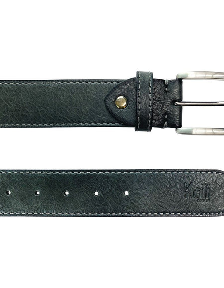 K4008KB | Cintura Uomo in Fodera Pelle Finitura in Pu. Colore Antracite. Dimensioni: cm 125 x 3,8 x 0,5 (giro vita cm 110). Confezione: Gift Box rigido fondo/coperchio-1