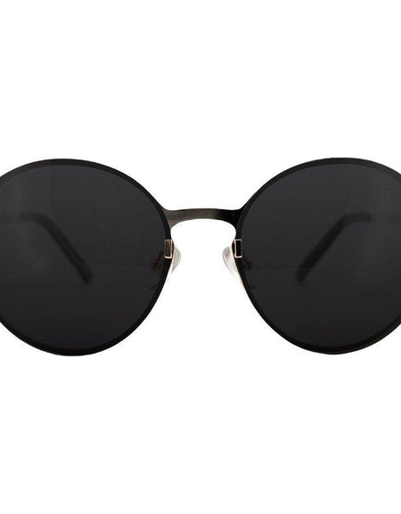 Titanium Round Sunglasses - V2 - 24K GOLD Plated