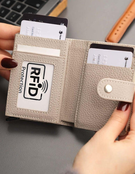 Glenrock Mink Leather Pop-up Cardholder Wallet-1