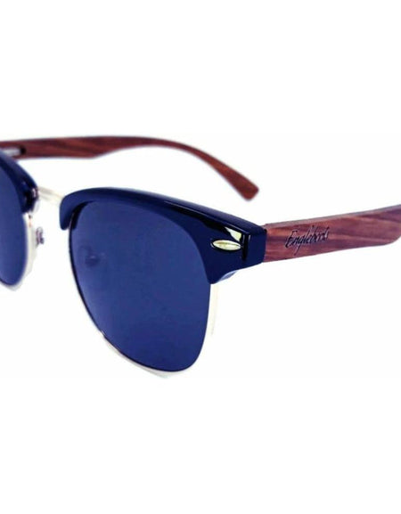 Handcrafted Walnut Wood Club Style Sunglasses With Bamboo