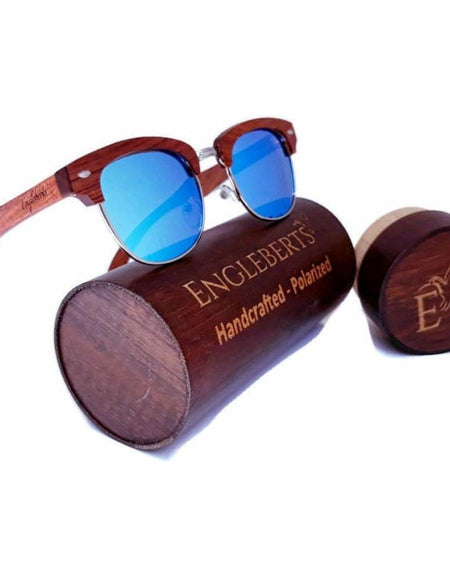 Ice Blue Polarized Sandalwood Sunglasses - Men’s Sunglasses