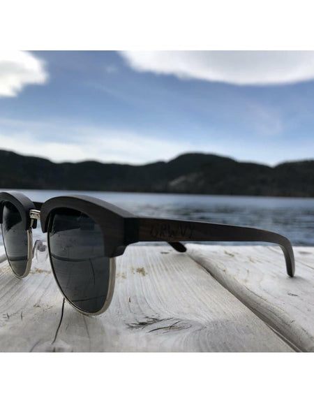 Layback Shades Timber Round Designer Sunglasses - Unisex