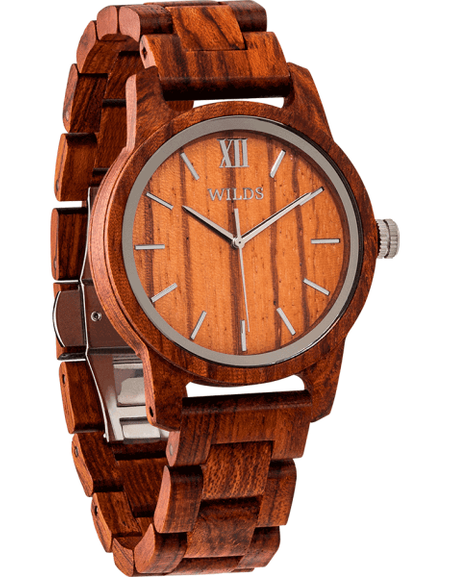 Men’s Handmade Engraved Kosso Wooden Personalized Watch