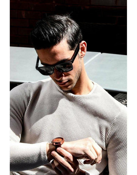 Men’s Handmade Engraved Kosso Wooden Personalized Watch