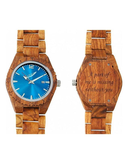 Men’s Personalized Engrave Kosso Wood Watches - Custom