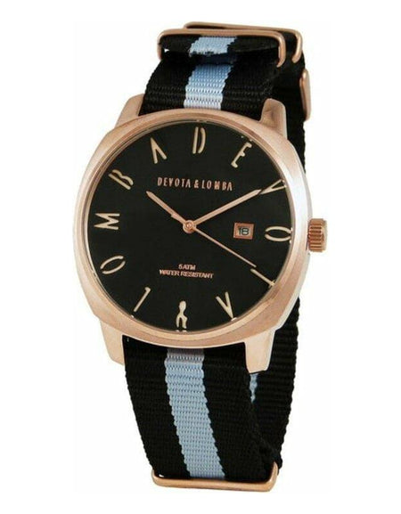 Men’s Watch Devota & Lomba DL008MSPBK-GR-03BLACK (Ø 42 mm) -