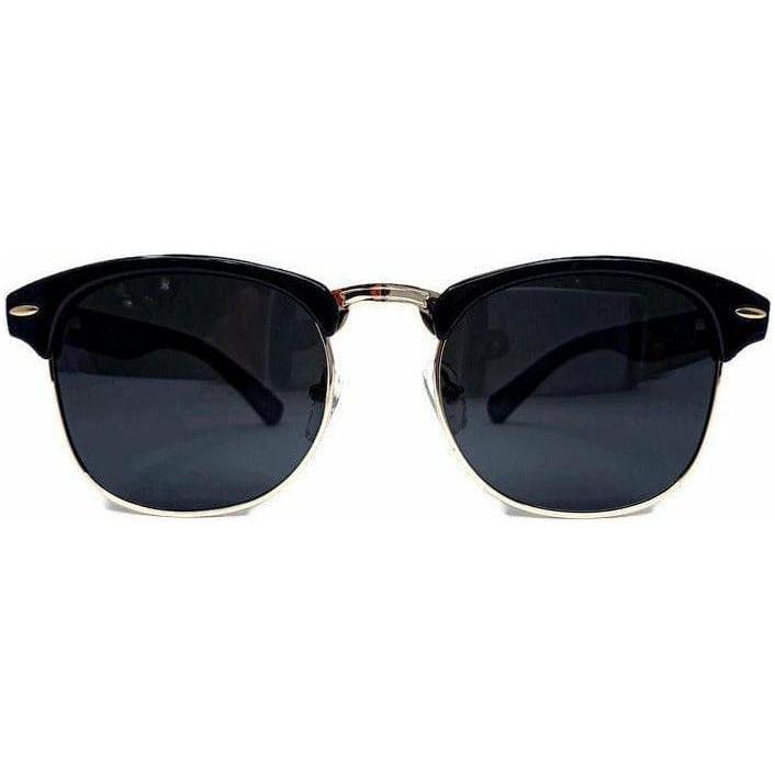 Midnight Black Bamboo Club Sunglasses Polarized Hand Crafted