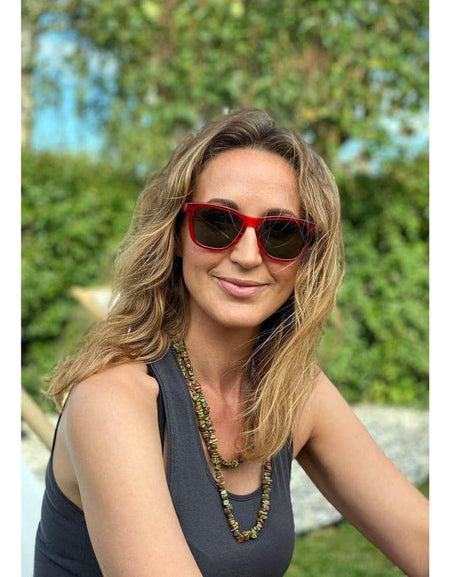 MOOD Wayfarer V2 - Deco - Red - Unisex Sunglasses