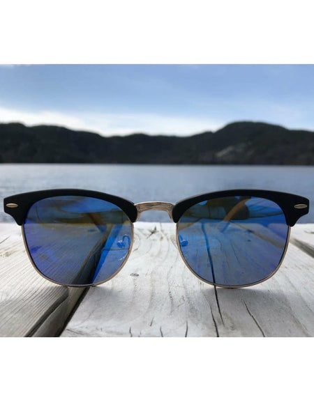 Outback Shades Timber Round Designer Sunglasses - Unisex