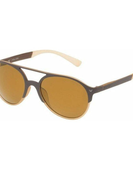 Unisex Sunglasses Police SPL163557ESG (55 mm) Brown (ø 55