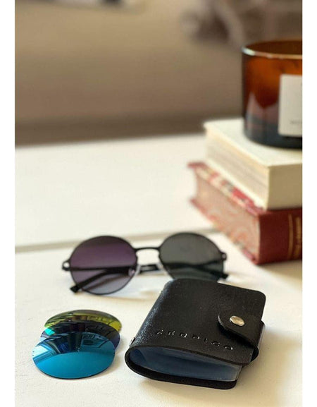 Vegan Leather Lens Case - Accessories