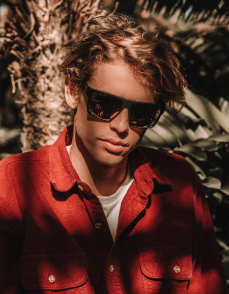 Walk The Line Shades Men’s Square Designer Sunglasses -